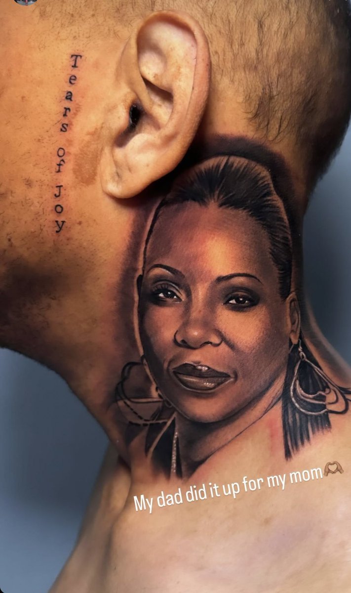 My dad got our Angel tatted 🥹🖤