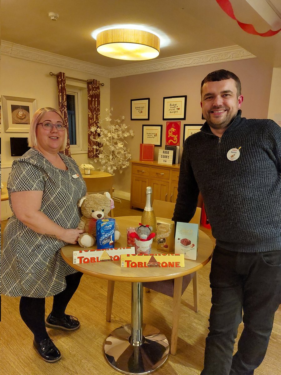 Allison19716's tweet photo. Thank you to Kenny who's the store manager  at tesco in Swinton. Who  donated all these  items for our Valentine's hamper here @HC_One Rose court. @leabat3 @KarenDavies9040 @jodiew83 https://t.co/RvDAU75OJx