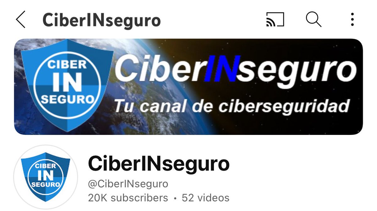 raulbeamud's tweet photo. Que pasada !! Ya somos 20000 suscriptores en el canal de #YouTube !!! Muchas gracias a todos por vuestro apoyo a este humilde proyecto. 👇👇👇
https://t.co/akVms8U3pl
#ciberseguridad #concienciacion #CiberINseguro https://t.co/eVqIyXPB4Y