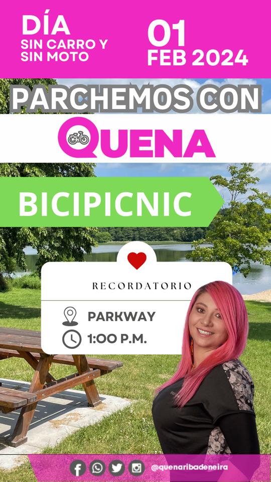 QuenaRibadeneir's tweet photo. 🚲Es momento de la bicicleta.
Este 1 de febrero estarémos en el Parkway a la 1:00pm en un #BiciPicnic reunidos con colectivos y ciudadanos probici dialogando sobre las formas alternativas de moverse en Bogotá y sus beneficios.🛴
Los y las invito a disfrutar de nuestra ciudad y los beneficios de pensar y actuar por una movilidad sostenible y limpia🍃
@ConcejoDeBogota