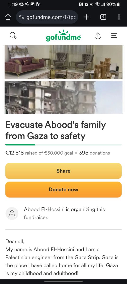 Abood who had really nice home in Gaza 'concentration camp' needs help to get out. I hope the best for Abood getting out of Gaza. I just hope he doesn't describe himself as concentration camp survivor because concentration camps didn't  have luxurious livingrooms.