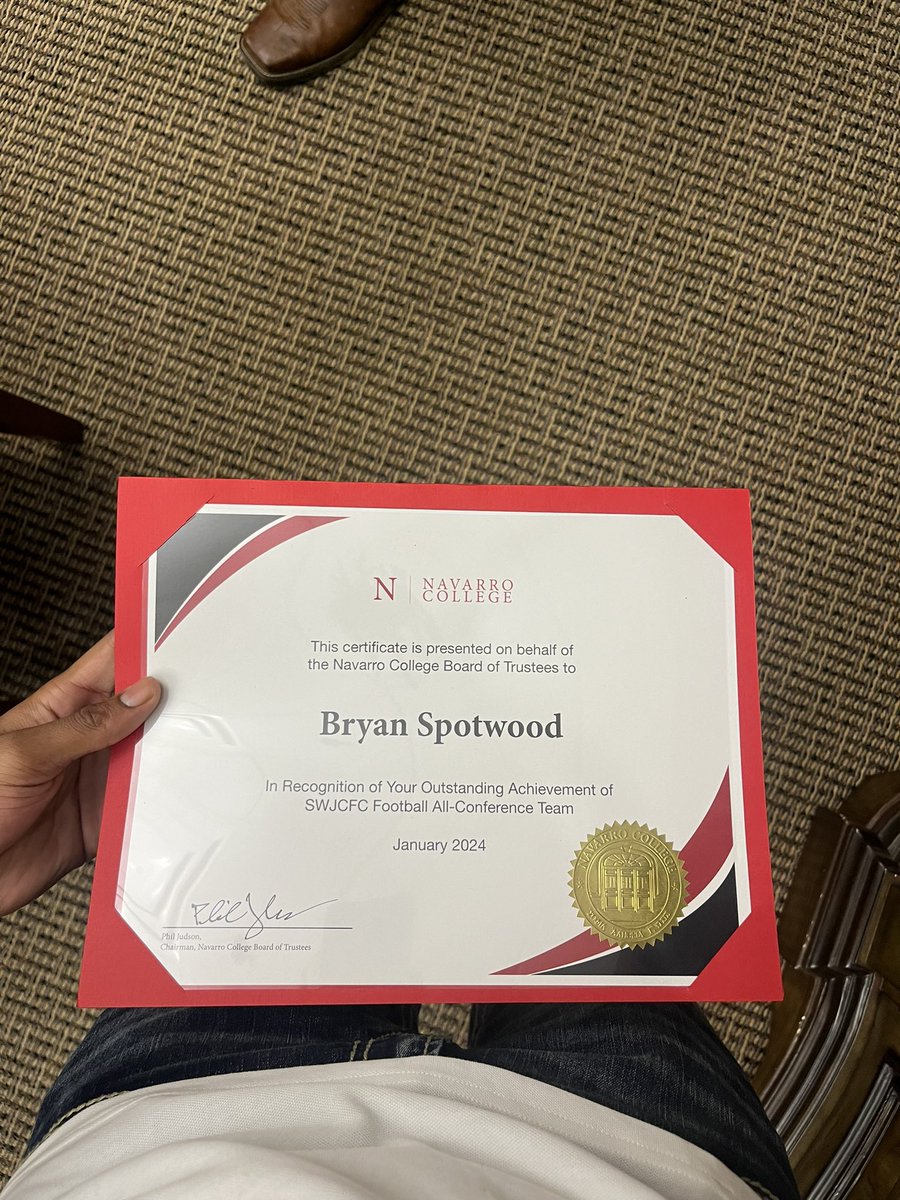 Hard work pays off thank you Navarro College