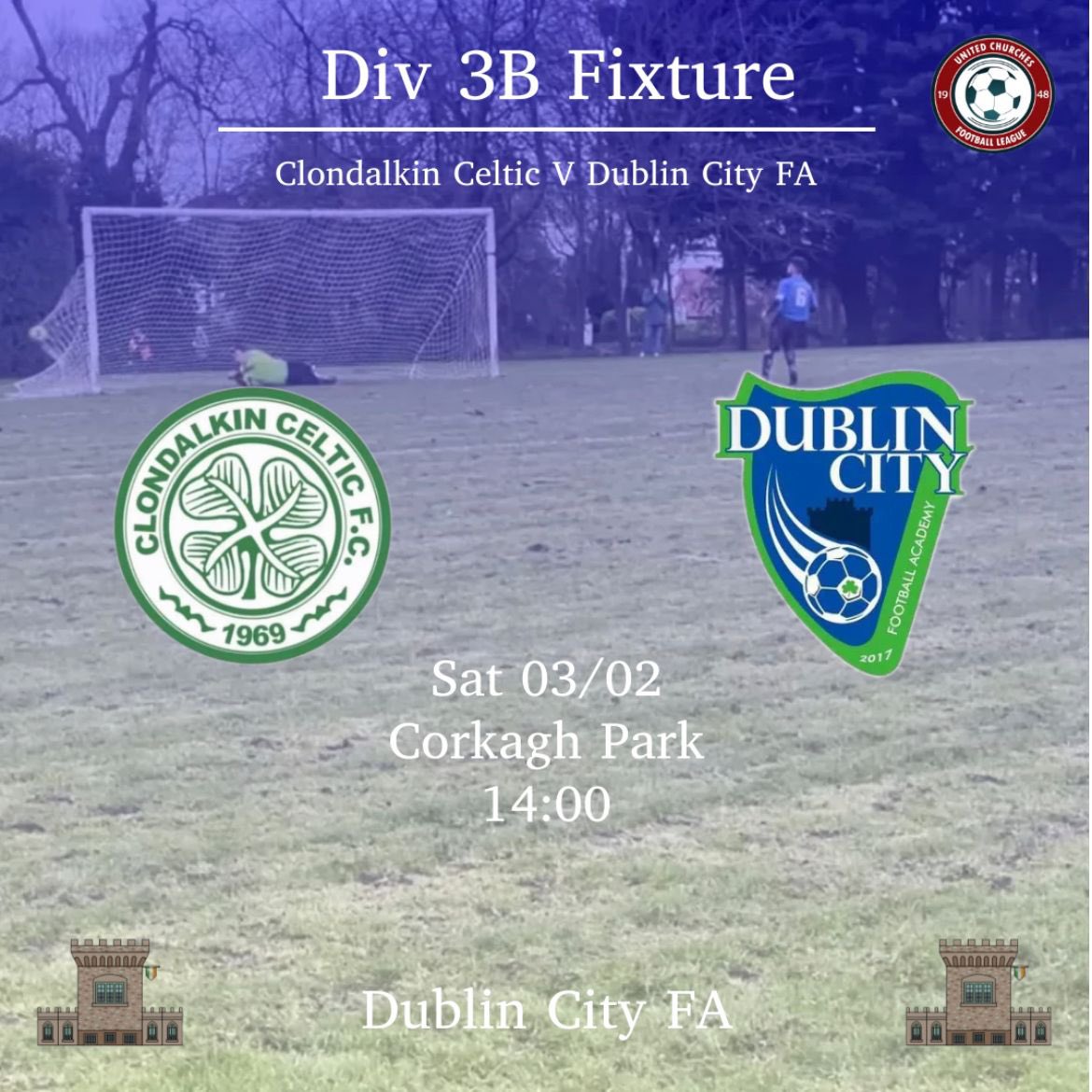 DublinCityFA's tweet photo. 🔵Derby Day🔵
Clondalkin Celtic v DublinCity FA
This Saturday we will playing our away league fixture v Clondalkin Celtic at our home pitch as we are pitch sharing, it’s going to be a cracking game so make sure to come down to watch and support the lads
Kick off at 2pm 
🔵DCFA🔵 https://t.co/zkN801wDZz