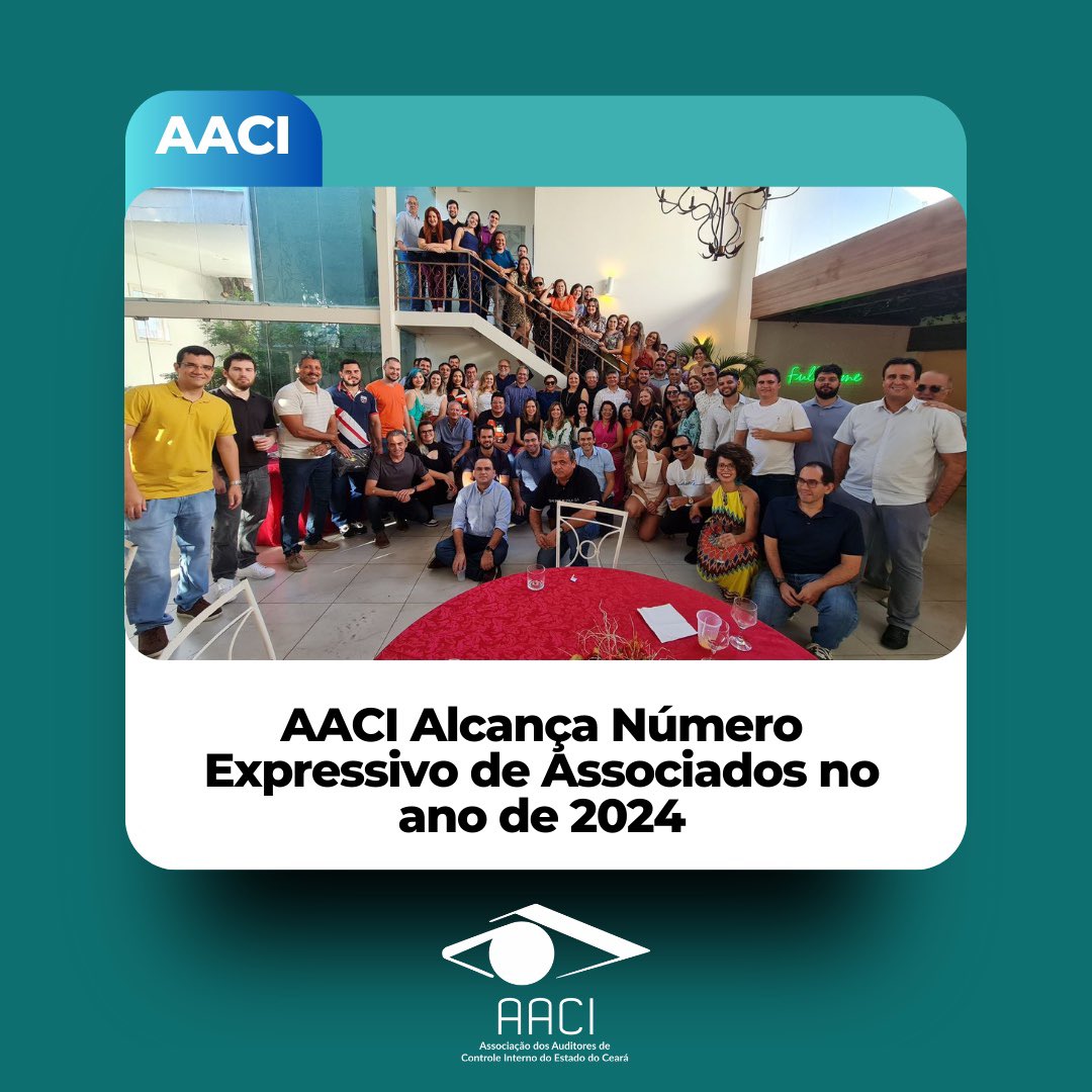 aaciceara's tweet photo. A AACI comemora um marco significativo em sua trajetória, atingindo a expressiva marca de 75 associados. Esse aumento no quadro associativo é fruto da posse dos nomeados no concurso para auditor de controle interno da Controladoria e Ouvidoria Geral do Estado (CGE). https://t.co/oZWYGzBDM9