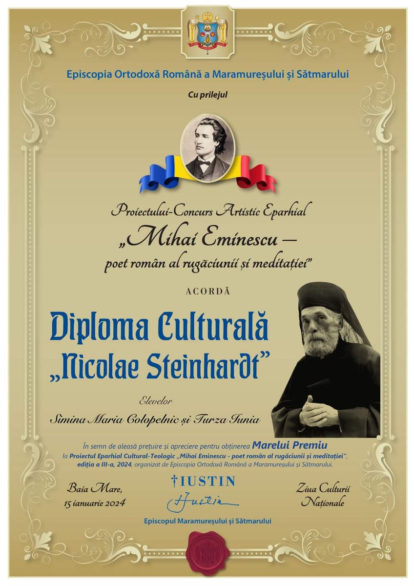 eormmsm's tweet photo. Au fost publicate rezultatele Proiectului Eparhial Cultural Teologic intitulat „Mihai Eminescu – poet român al rugăciunii și meditației”
https://t.co/UlFWbPNDmu
#eormmsm https://t.co/hFNmrTGnsT