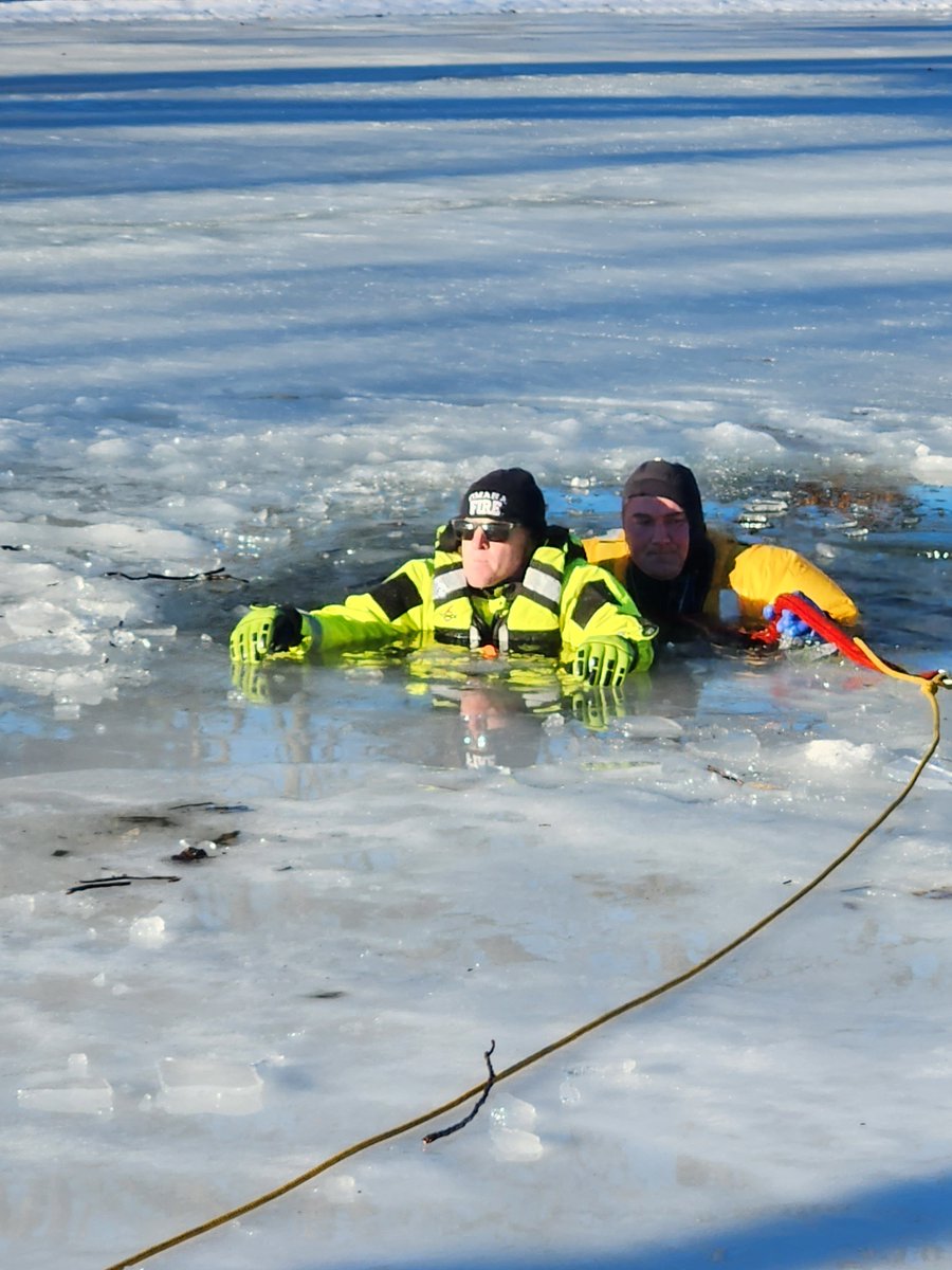 OmahaFireDept's tweet photo. It was a great week to get out on the ice for some Ice Rescue Training at Hanscom Park! ❄️
Just a reminder- we are accepting applications for our Firefighter position through 2/20/24! Apply today at https://t.co/U7Ya9tXHxB
https://t.co/m47VsNbS4U
EOE | #JoinOFD2024 #JoinOFD https://t.co/0OH9X0GvK0