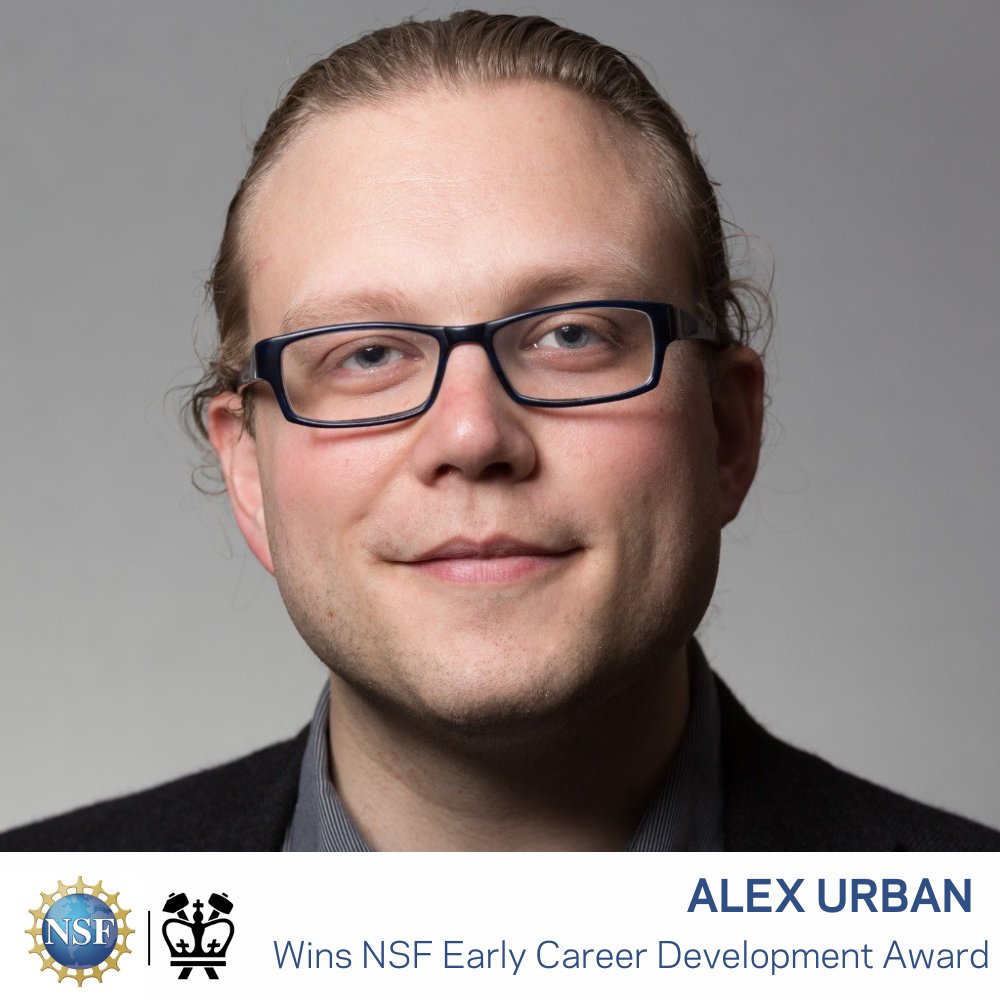 Columbia Engineering (@cuseas) on Twitter photo Alex Urban <a href="/ChemeCU/">Chemical Engineering</a> has received the <a href="/NSF/">U.S. National Science Foundation</a> Early Career Award, one of the highest honors for junior faculty.
Urban is being recognized for his research in building materials for clean energy applications, and will use the NSF funding to address critical challenges that arise Alex Urban <a href="/ChemeCU/">Chemical Engineering</a> has received the <a href="/NSF/">U.S. National Science Foundation</a> Early Career Award, one of the highest honors for junior faculty.
Urban is being recognized for his research in building materials for clean energy applications, and will use the NSF funding to address critical challenges that arise