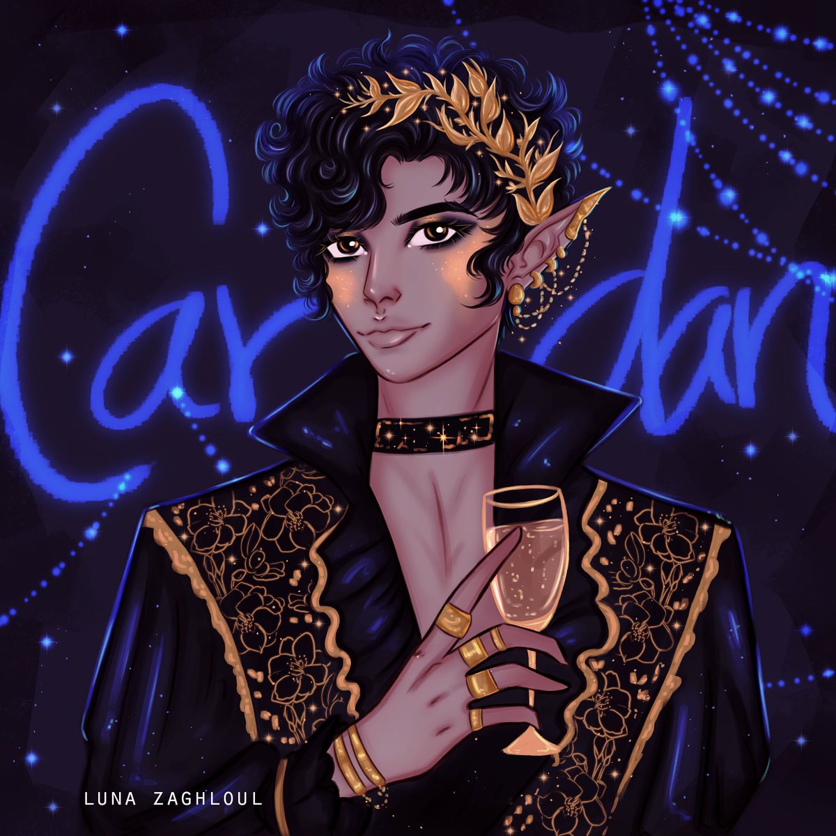 Cardan 🧚🏻‍♂️👑🐍✨ 
Next will be jude🔥
#cruelprince #wickedking #fanart #cardan #illustraion #thefolkoftheair