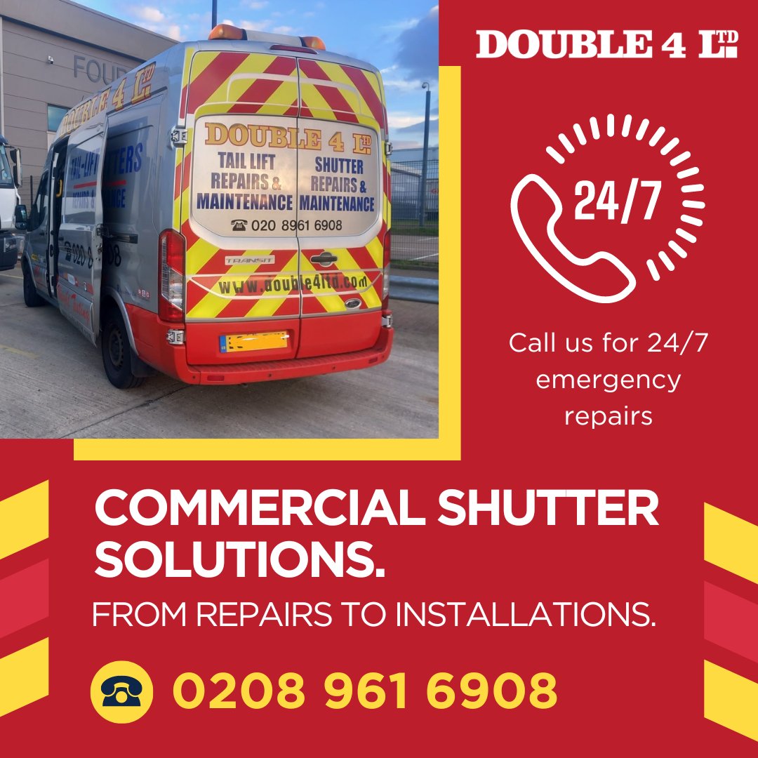 Family-Run Business! Double 4 Ltd is a family-run business with over 30 years of experience. Trust us for your tail lift and shutter repairs. You won't be disappointed. Call 0208 961 6908. #FamilyBusiness #Experience #TailLift