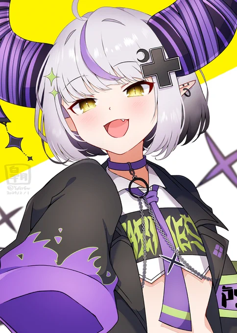 ラプ様新衣装ボブ可愛い#laplus_artdesu #ラプ様新衣装 