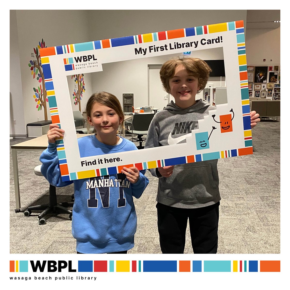 BeyondBooksWBPL's tweet photo. 📚 Big congrats to these two on receiving their library cards at their newly opened Wasaga Beach Public Library! 🎉📖 May your library adventures be filled with endless stories and knowledge. Happy exploring! 🌟 #FirstCard #WasagaBeach #FindItHere https://t.co/ygpVdVX7aM