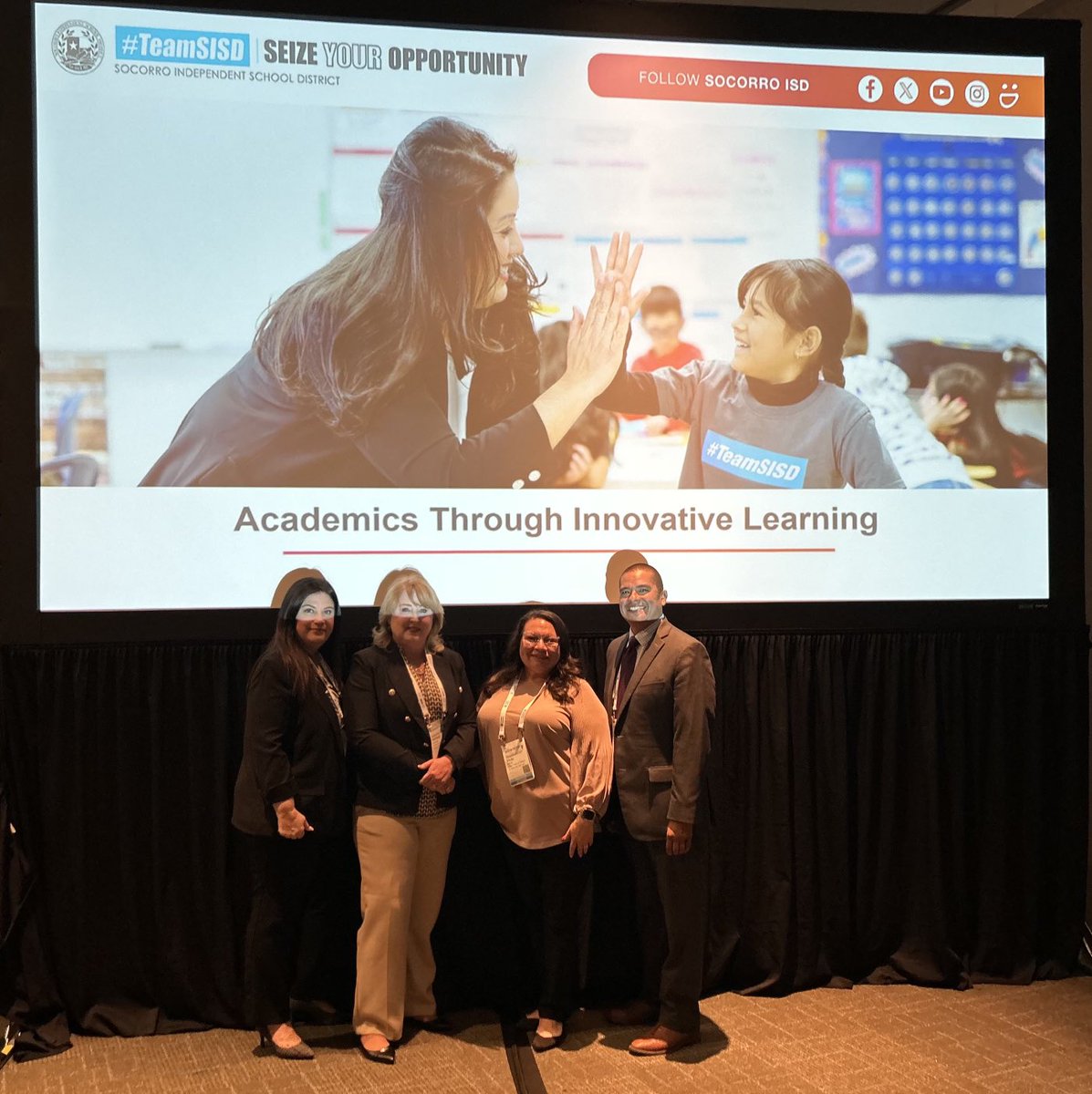 Socorro ISD is in the house! Our team presented at the TASA/TASB midwinter conference in Austin on the implementation of our innovative academies. Great job #TeamSISD ! ⁦@SISD_PK8⁩ ⁦@SISD_FineArts⁩ ⁦@SISD_Fin⁩
