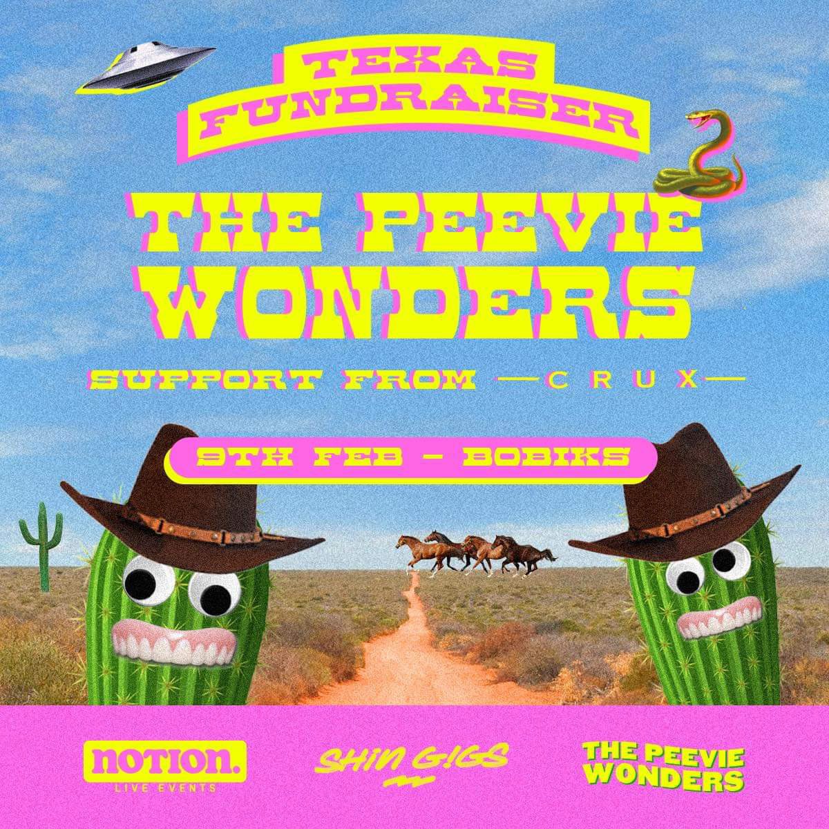 We’re beyond excited to be supporting @peeviewonders for their Texas @sxsw fundraiser show at @BobiksNcl this February! 💥 Don’t wait up for this one, over 50% TICKETS have SOLD! 🎫💨 GRAB TICKETS NOW! Via fatsoma.com/e/j6xa6tfl/the… #bobiks #crux #gig #peeviewonders #music #band