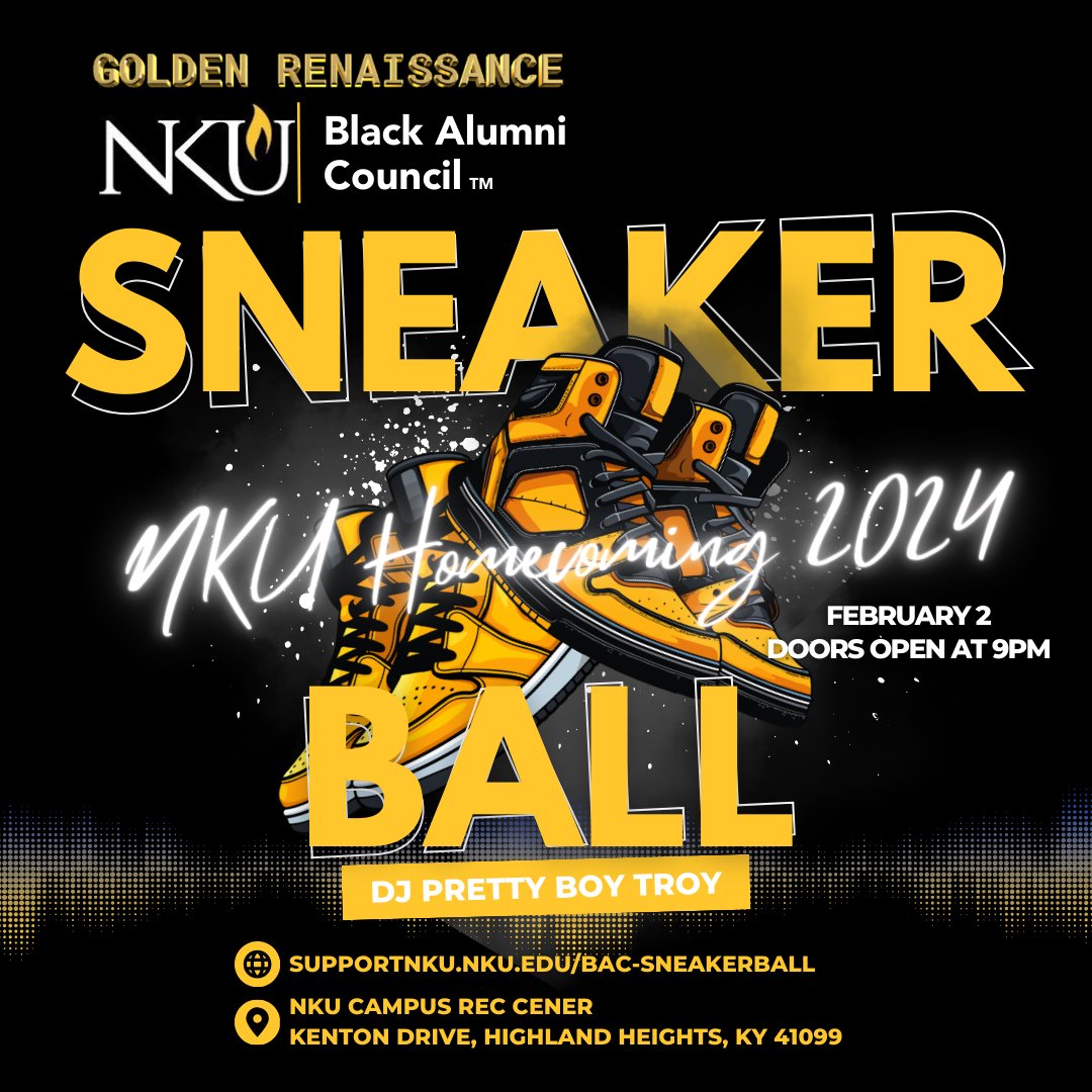 #NKUHC2024 is quickly approaching. The #BACSneakerball is an event you do not want to miss!
supportnku.nku.edu/bac-sneakerball