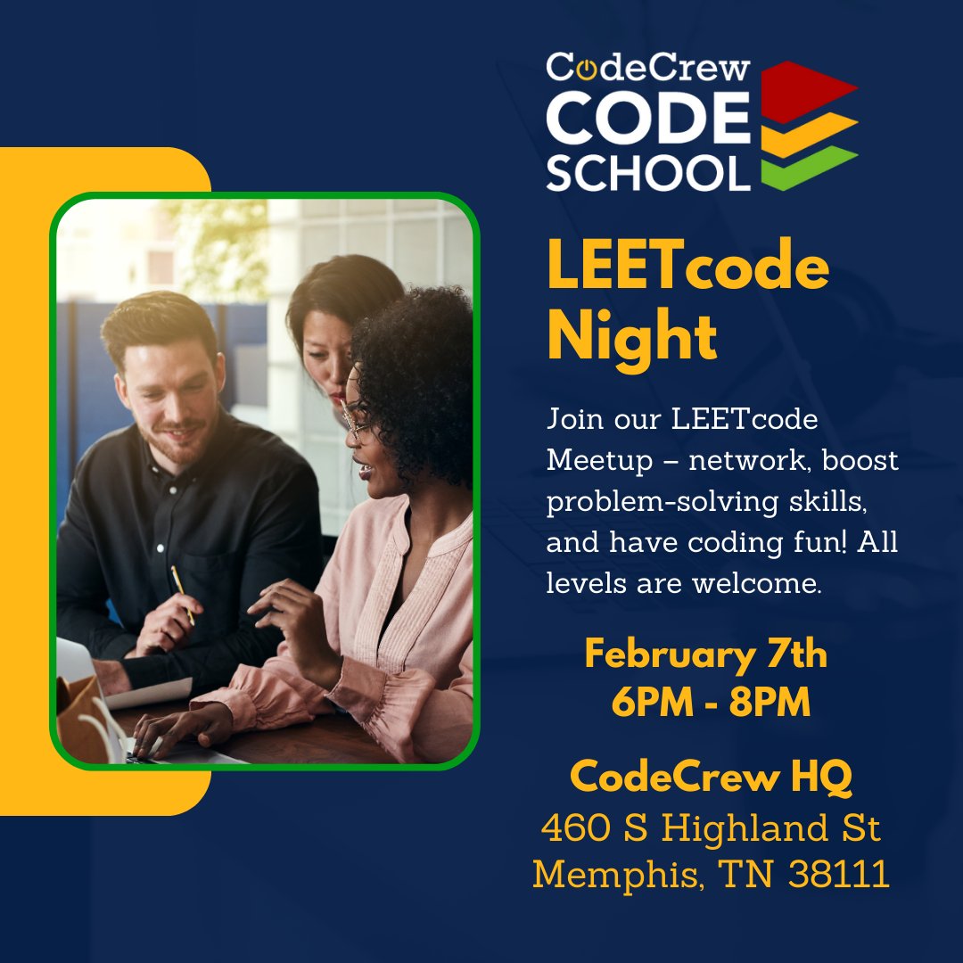 Join us for an incredible night of coding at the LEETcode Night! 🚀 Bring your laptop, a positive mindset, and let's level up our coding skills together! 💻 #LEETcode #CodingEnthusiasts #GritGrindCode Register now: cdcrw.us/LCN