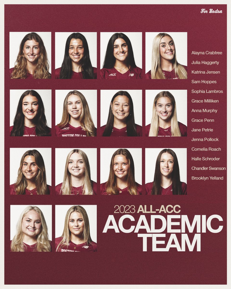 Eags crushing it in the classroom! 🦅 Congratulations to our 14 Eagles on the ACC All-Academic team! 📰 bit.ly/3SFcv5G