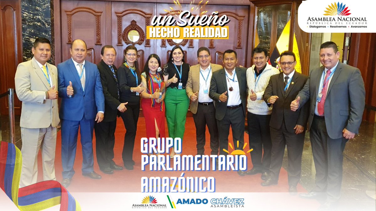 ¡𝐁𝐔𝐄𝐍𝐀𝐒 𝐍𝐎𝐓𝐈𝐂𝐈𝐀𝐒 𝐏𝐀𝐑𝐀 𝐋𝐀 𝐀𝐌𝐀𝐙𝐎𝐍Í𝐀!🤝

Se aprobó la creación y conformación del "Grupo Temático Parlamentario Amazónico" Integrado por 11 de 13 Asambleístas. 

Un logro más, los Asambleístas Amazónicos juntos por un mismo objetivo y propósito. 👏