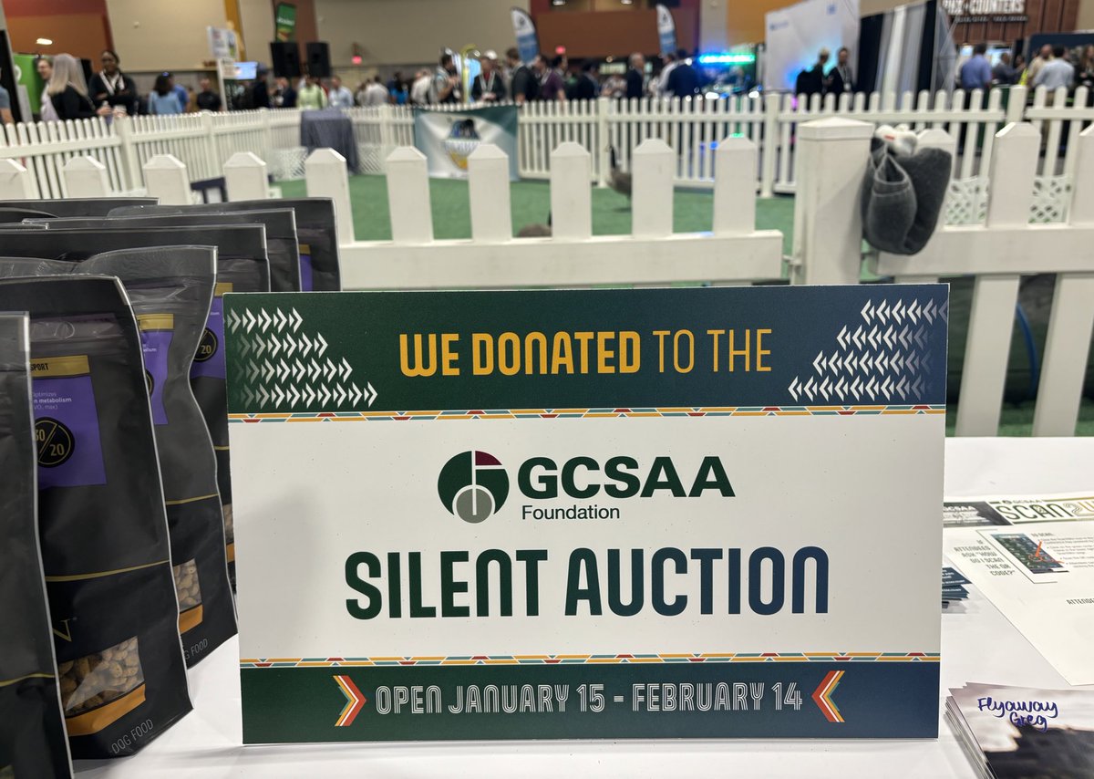 Booths all around the #GCSAAConference trade show floor have contributed to the GCSAA Foundation Silent Auction. Bid now until Feb. 14: shorturl.at/mpy69