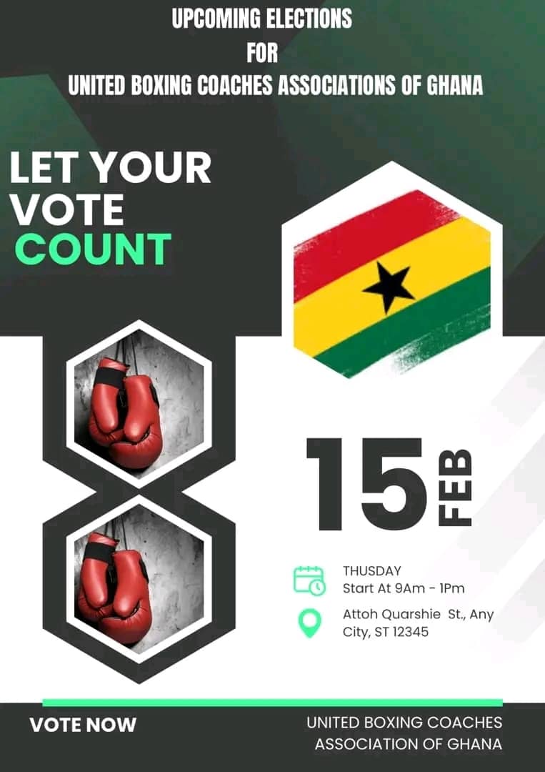 BOXING COACHES ASSOCIATION SET TO HOLD MAIDEN ELECTIONS boxinghana.com/boxing-coaches…
#GhanaBoxing #Boxing #BoxingCoach