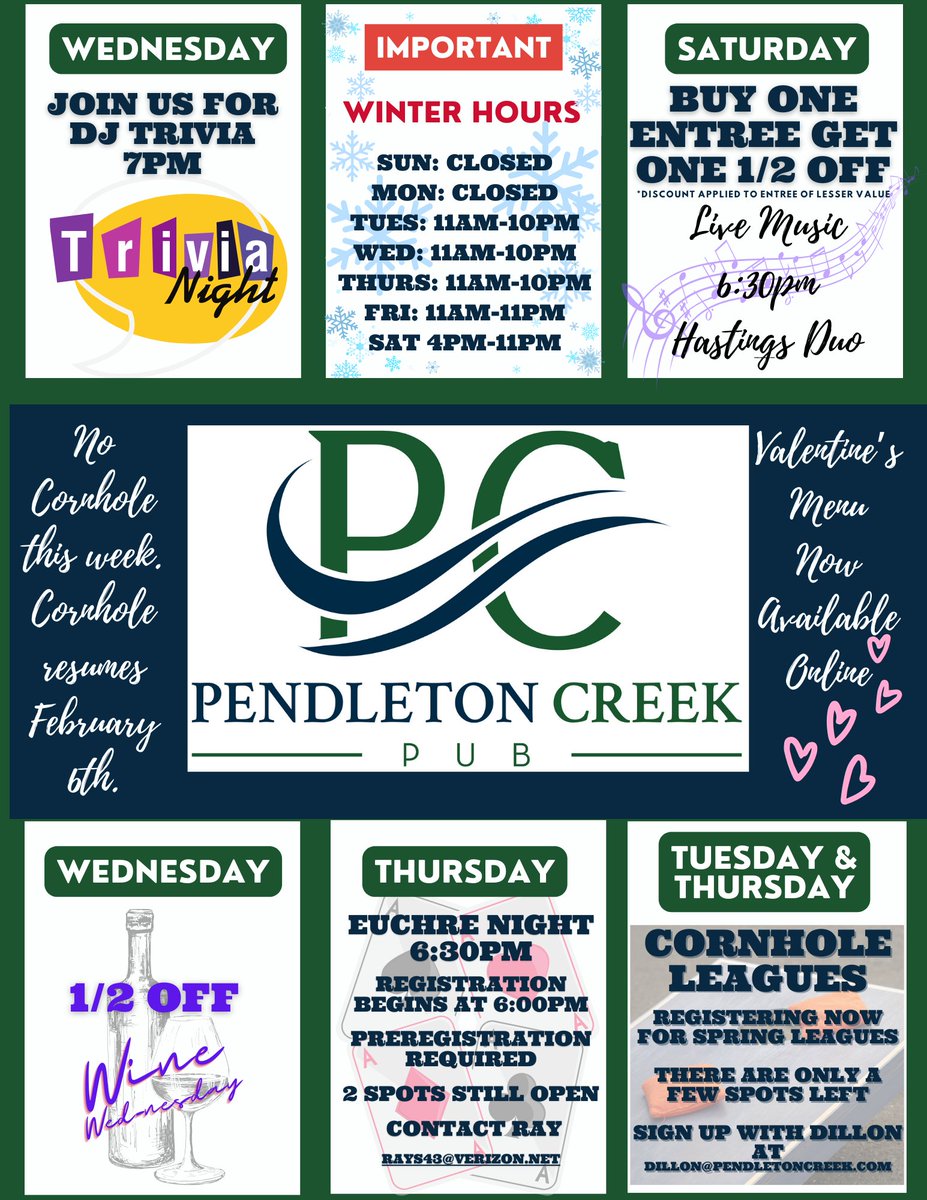 This Week at The Pub - 1/30/24