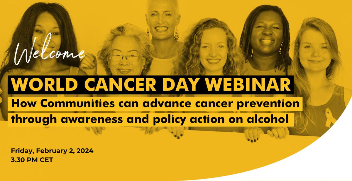 WEBINAR ALERT 🌟 Join us on Feb 2 at 15:30 CET for an essential virtual event: 'Alcohol and Cancer: How Communities can advance prevention through awareness and policy action on alcohol.' There's still time to register! connect.movendi.ngo/events/135035 #WorldCancerDay #CommunityAction