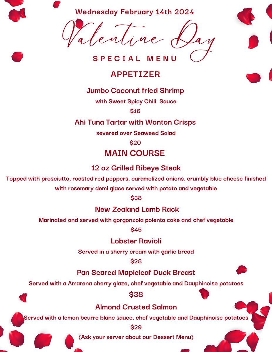 Celebrate Valentine's Day at Pendleton Creek! Live Music with Nick Battistella 6-9PM. Reserve your table pendletoncreek.com/reservations