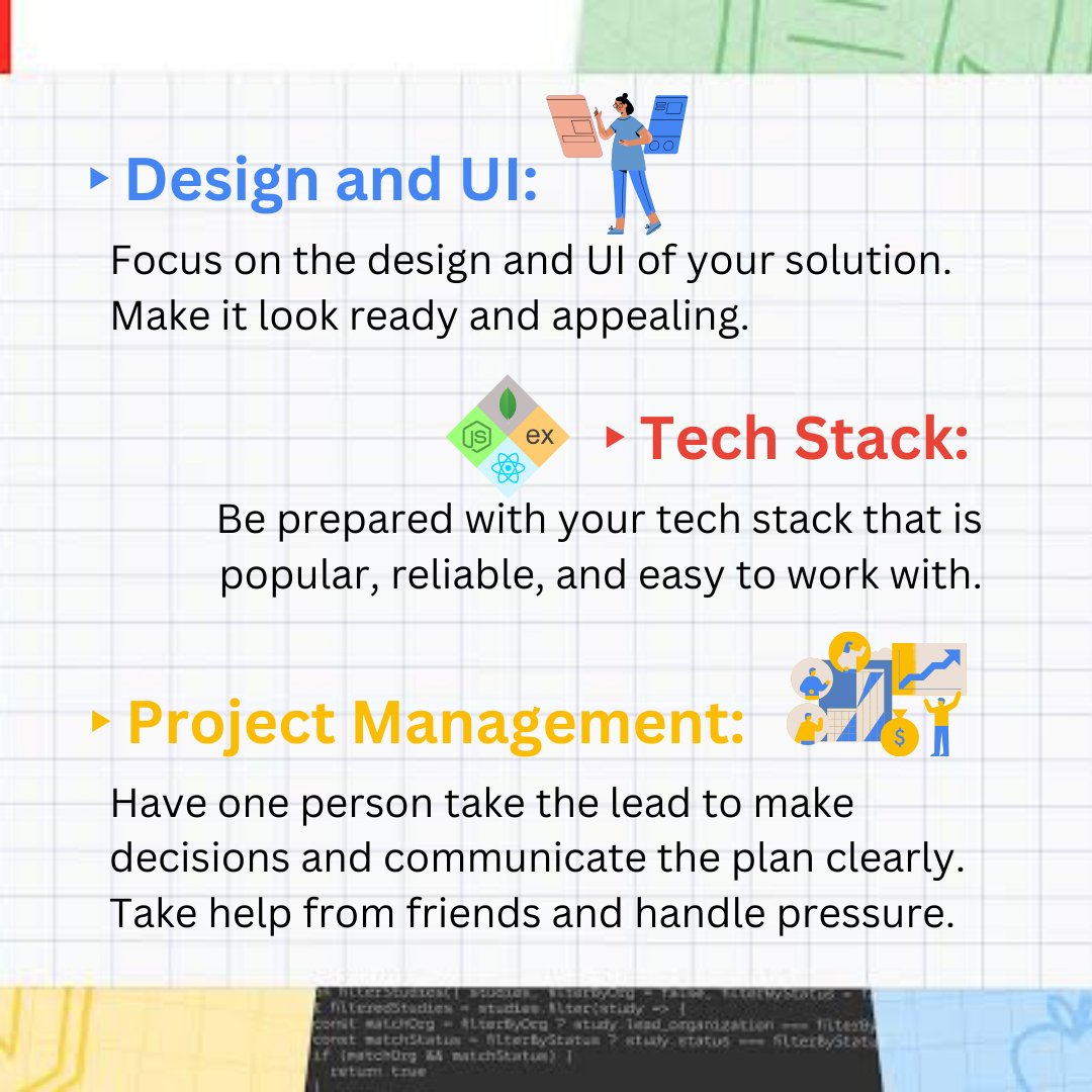 GDSC_NITD's tweet photo. We are delighted to share some takeaways from our event Hackathon 101. It was a great learning experience for all the participants, who got to hear from Hitendra Singh, a senior software engineer at Optum and an alumnus of NITD.
#Hackathon101 #GDSCNITDelhi #Optum #Hackathon https://t.co/lTxikJV157