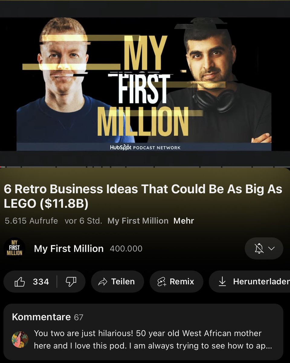 DimaSteiz's tweet photo. 400.000! You’ve done it @ShaanVP &amp; @thesamparr 🤩 Is @myfirstmilpod officially grown up? 🤔 https://t.co/dcvisya9LZ
