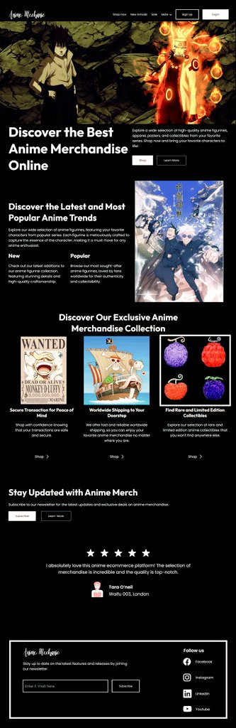 DesignerInCyber's tweet image. Finally did this anime merch site that has been on my mind since.
First design after fixing my PC🥹