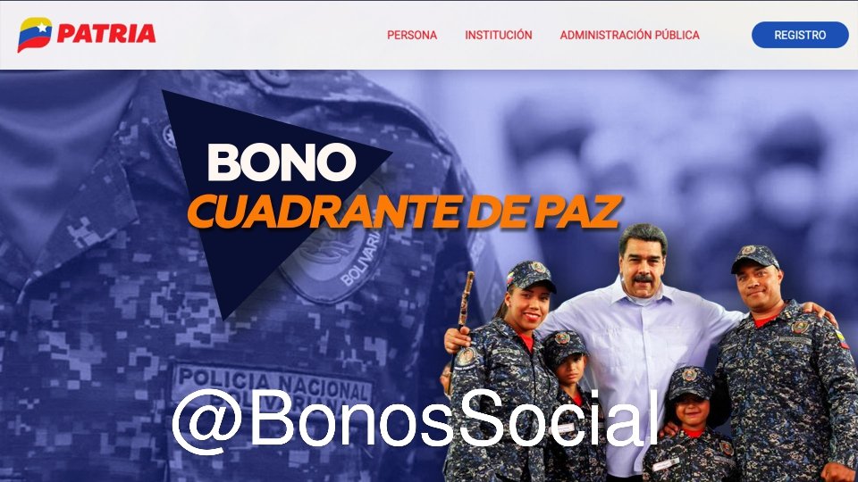🚨 #ATENCIÓN: Inicia la entrega del #BonoCuadrantesDePaz (enero 2024) a través del #SistemaPatria enviando por nuestro Pdte. @NicolasMaduro para los funcionarios policiales. ✅ Monto en Bs. 1.805,00 @BonosSocial #PorLasMalasNada