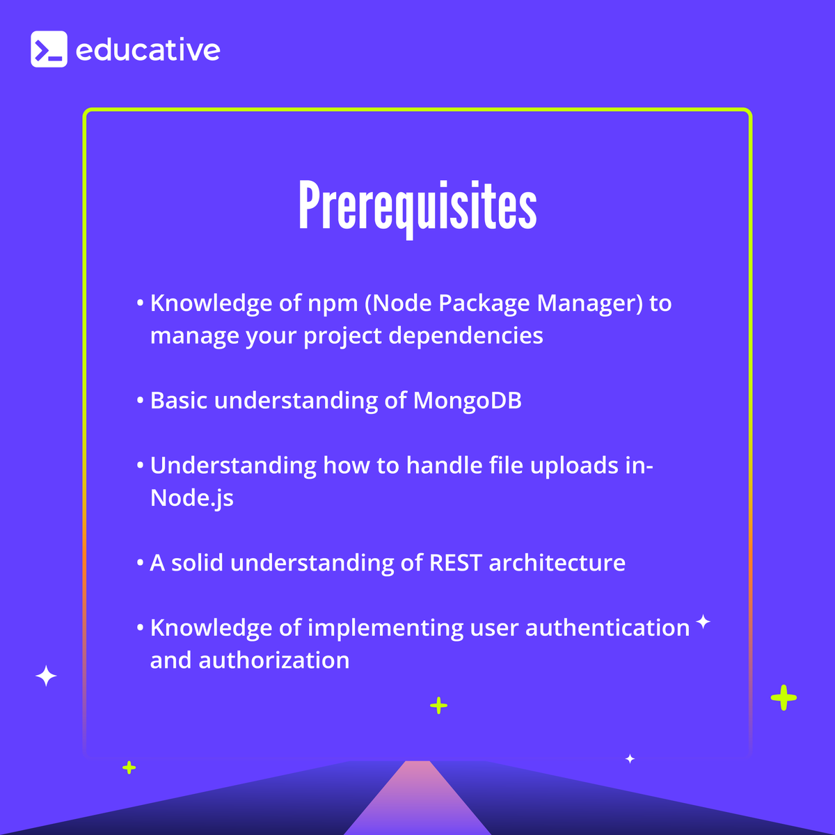 EducativeInc's tweet image. Dive into #Node.js with beginner-friendly projects with Building a REST API for Image-Sharing with Node.js!

Learn essentials &amp;amp; build your portfolio!

&amp;gt;&amp;gt; educat.tv/3Sndara

#CodingProjects