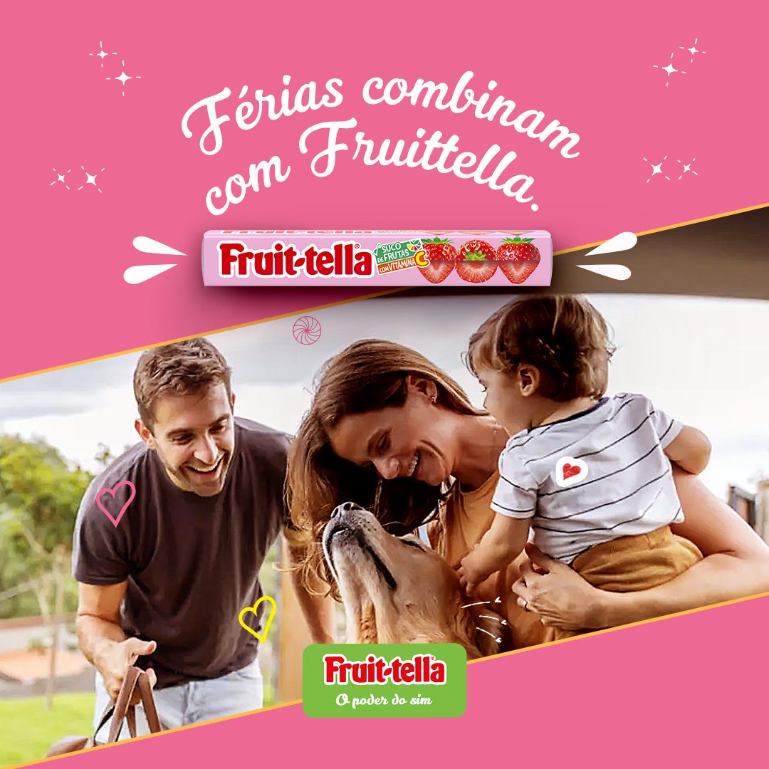 Viva momentos doces e divertidos com fruittella. #PoderDoSim