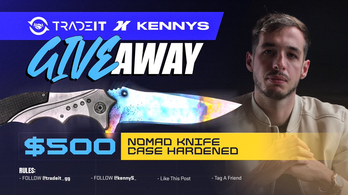 Time for a new giveaway !

✅ Follow <a href="/tradeit_gg/">Tradeit</a> &amp; <a href="/kennyS_/">kennyS</a> 
✅ Tag a friend
✅ Like &amp; retweet this post 

Winner chosen 29th February !
