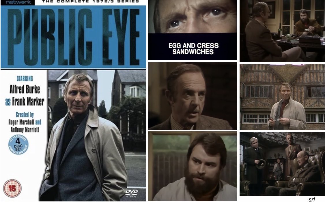 SaveRedlandLibr's tweet photo. 8pm TODAY on @TalkingPicsTV
From 1973, s6 Ep 12 of #ThamesTV #Drama series📺 “Public Eye” - “Egg and Cress Sandwiches” directed by #GrahamEvans & written by #MichaelChapman
🌟#AlfredBurke #RobertFlemyng #RaySmith #BrianBlessed #LynnFarleigh #JohnWelsh #AngusMacKay https://t.co/lVJXrmX8Rk