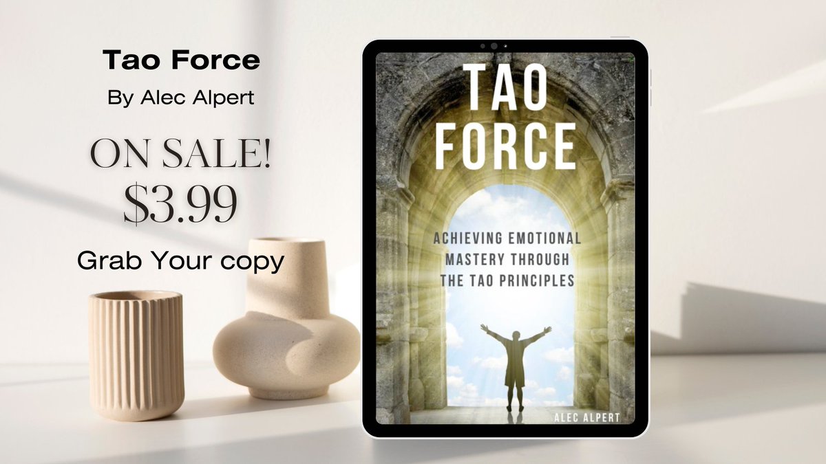 Whizbuzz's tweet image. Learn to achieve emotional balance through Tao principles in Alec Alpert's insightful book 'Tao Force'. #WisdomBooks #TaoBook cravebooks.com/b-23371?refere…
