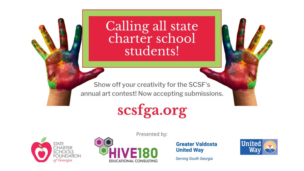 SCSFofGA's tweet image. Have you heard? The SCSF's annual art contest is back! This opportunity is exclusive to Georgia's state charter school students. More details at scsfga.org.