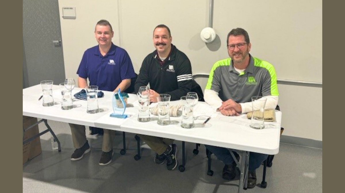 Willett_Hofmann's tweet photo. WHA sponsored the ISAWWA District 1 Water Tasting Competition which was held at the Freeport Water Treatment Plant on Friday, January 26th.  The City of DeKalb was the winner of the District 1 water tasting competition.  #WHA https://t.co/vPt3BVFYR7