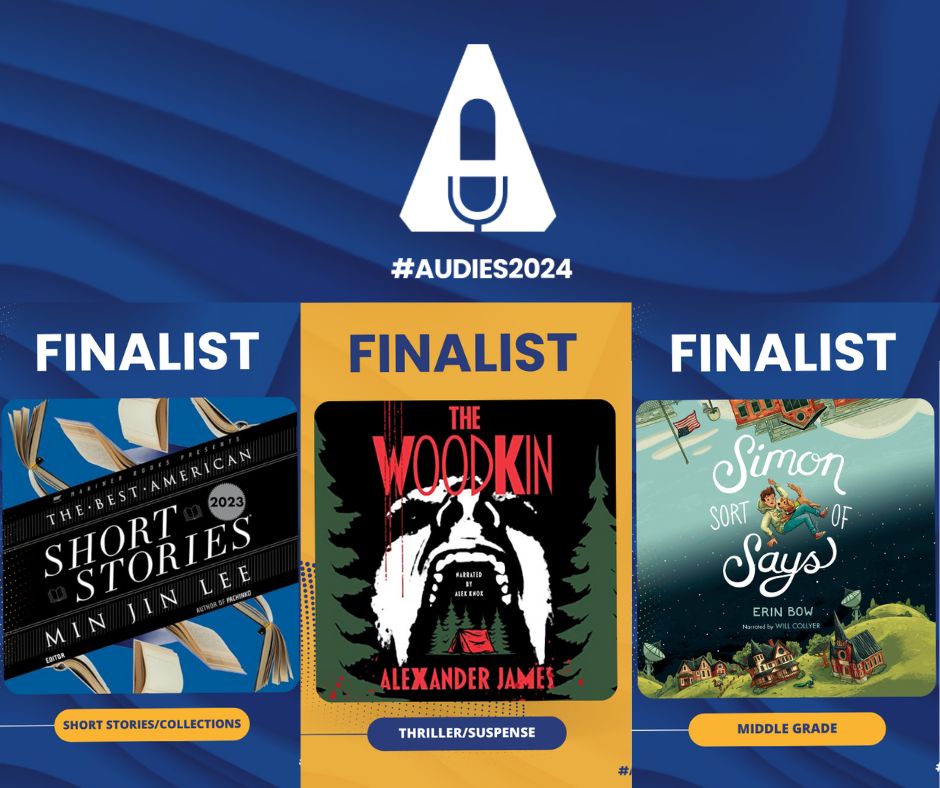We're so excited to have received 3 Audie Nominations for our #audiobook work at Mosaic Audio! Congratulations to everyone involved in these amazing projects, our wonderful team, and all of our friends who were nominated - we're looking forward to celebrating together!