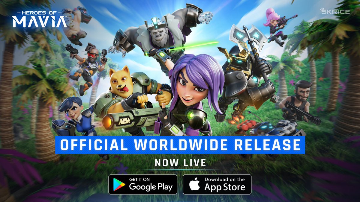 Heroes of Mavia is now LIVE on iOS and Android app stores! 🎉