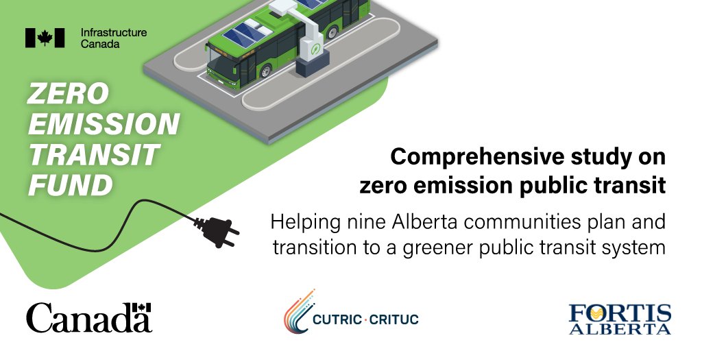 Housing, Infrastructure and Communities Canada (@hicc_ca) on Twitter photo Thanks to #GoC funding, CUTRIC and <a href="/FortisAlberta/">FortisAlberta</a> are working together to develop a plan to integrate Zero Emission Buses in nine communities, which will reduce emissions and improve air quality.
Learn more: canada.ca/en/office-infr… Thanks to #GoC funding, CUTRIC and <a href="/FortisAlberta/">FortisAlberta</a> are working together to develop a plan to integrate Zero Emission Buses in nine communities, which will reduce emissions and improve air quality.
Learn more: canada.ca/en/office-infr…