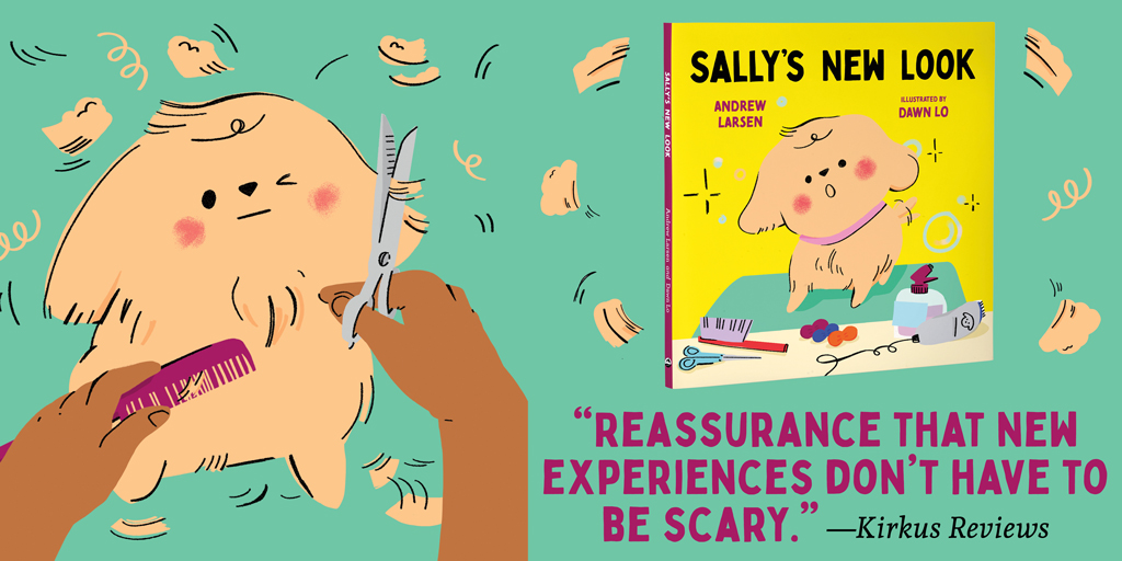 In SALLY'S NEW LOOK, a curious young dog gets a fancy new hairdo. This sweet story will give confidence to young readers as they venture into the world to learn and try new things. Coming February 13 from Andrew Larsen and Dawn Lo! Learn more: orcabook.com/Sallys-New-Look