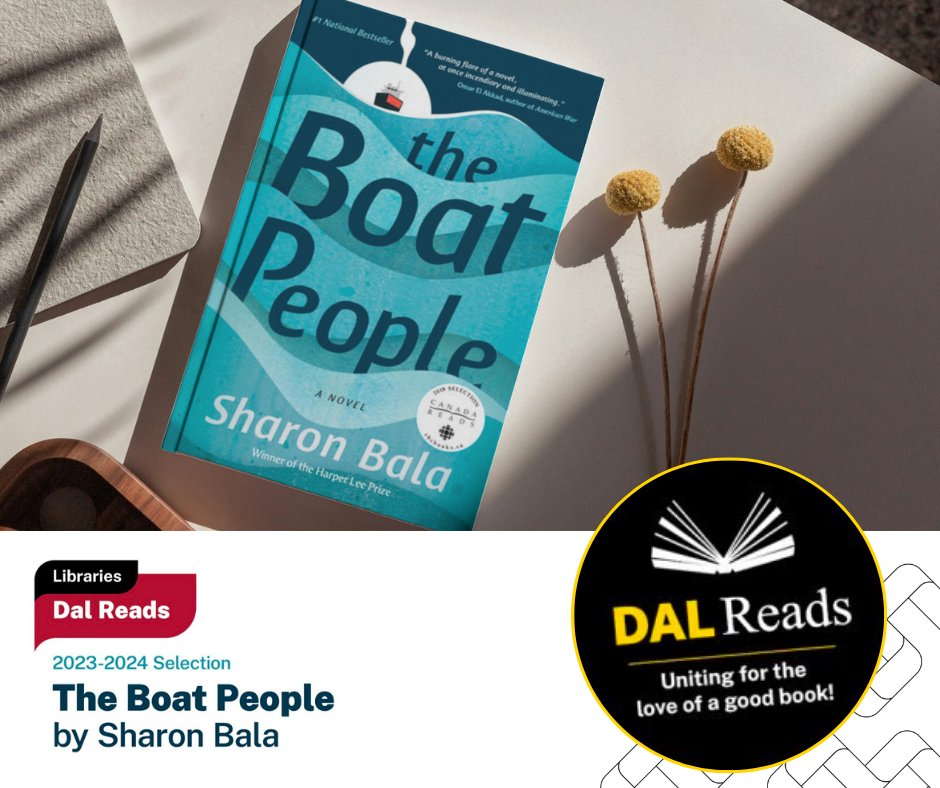 Dal_Alumni's tweet photo. Please join us Thursday, February 8 at 6 p.m. for an in-person reading from The Boat People and a Q&amp;A with author Sharon Bala! All are welcome. Join us for refreshments and great conversation in room 264 at the Wallace McCain Learning Commons. #DalReads https://t.co/Juvmt5aQ6L https://t.co/8Sk0za4DjX