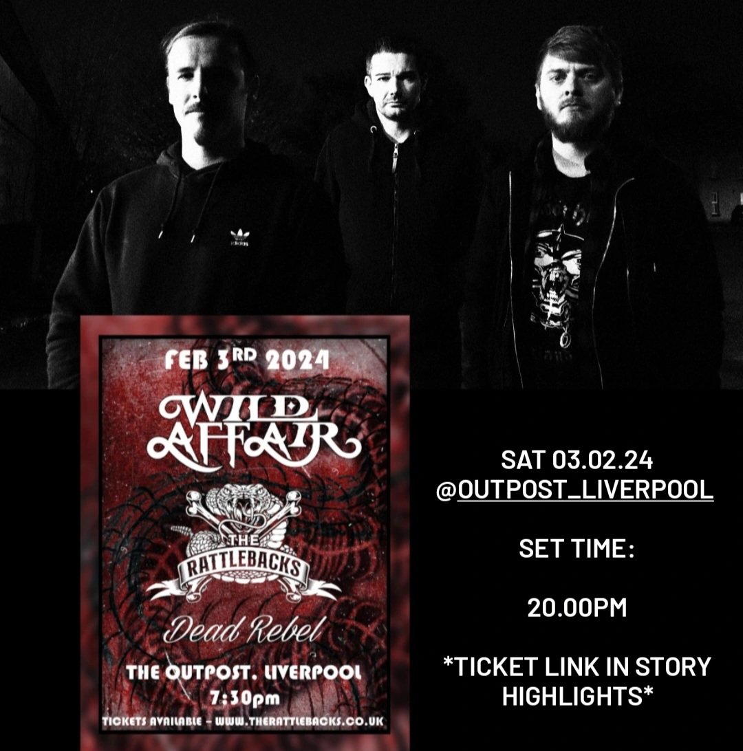 SAT 03.02.24 at outpost liverpool

Supporting the rattlebacks with wildaffairofficial

Get down to get your regular fix of #doomdance

lucy burkett 📸

Ticket Link: therattlebacks.co.uk/product-page/t…