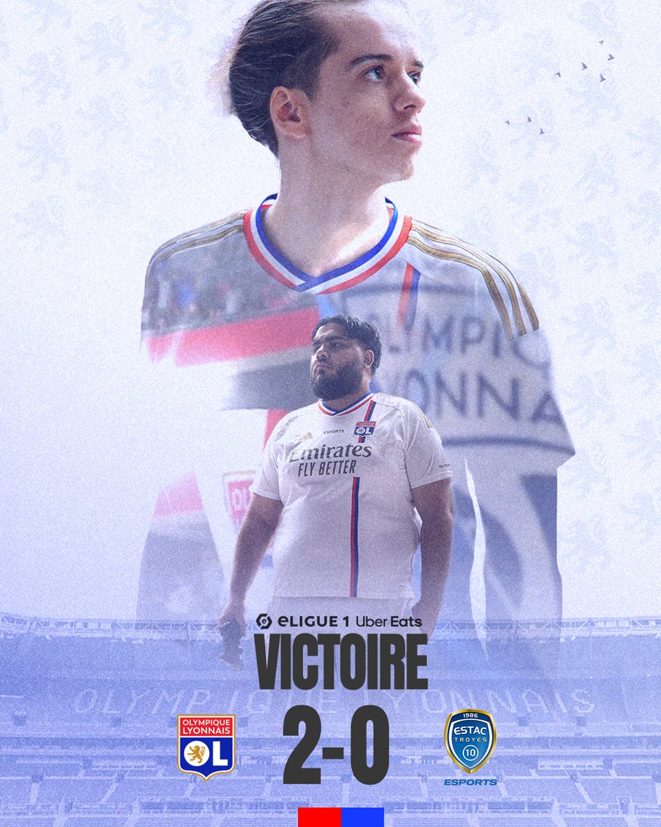 Victoire Lyonnaise ce soir 🔴🔵

Nos joueurs ont livré une performance XXL et rapportent les trois points ! 

Bravo <a href="/LucasLekhal/">Leks</a> et <a href="/KeturDylo/">KDylo</a> !

#eLigue1UberEats