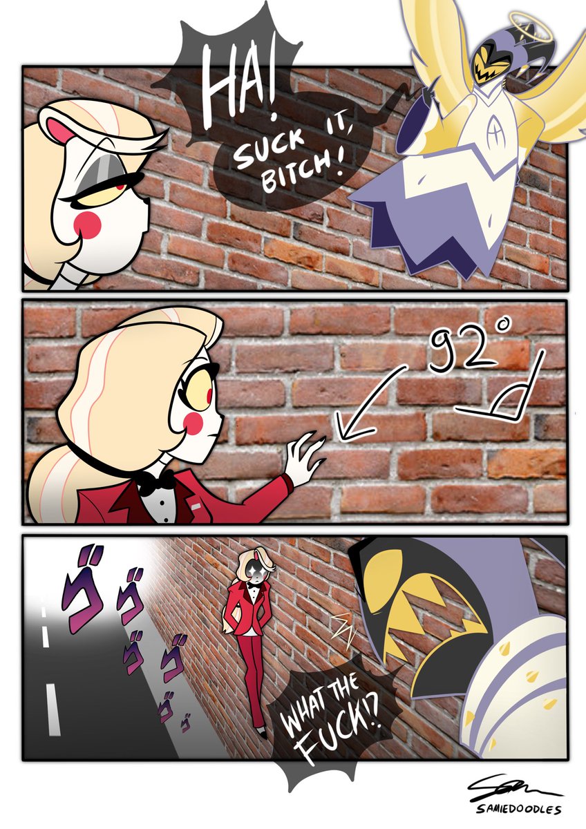 So, about Charlie’s goat hooves…

#HazbinHotel #fanart #HazbinHotelAdam #HazbinHotelCharlie