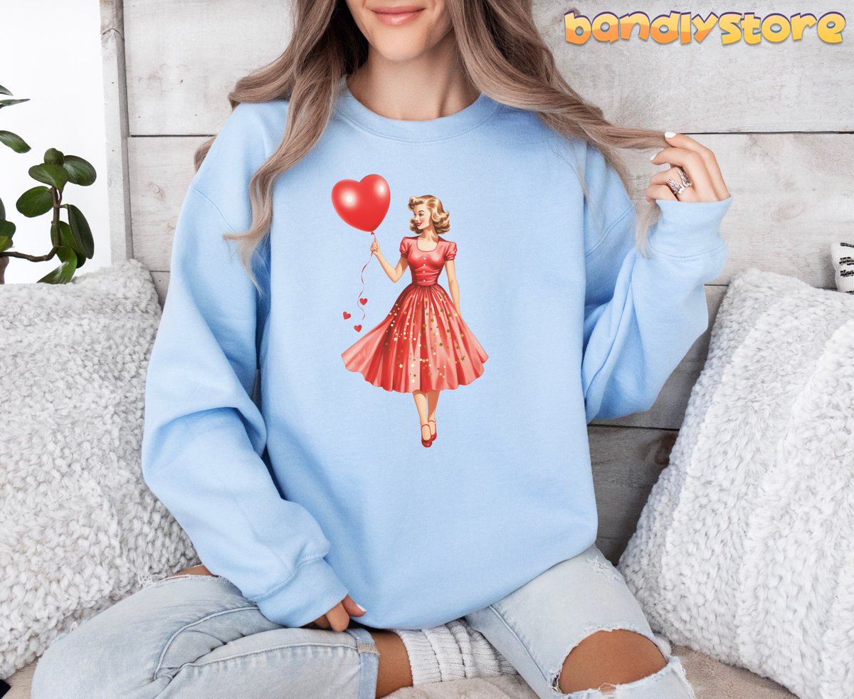 bandlystore's tweet photo. Our Valentine Girl Retro Vintage Sweatshirt is a must-have for the old-school romantic!

https://t.co/3cxys4zGc0

#CuteSweatshirt #VintageValentine #RetroValentine #TrendyShirt #CuteCrewneck #GalentinesDayShirt #ValentinesDayGift #Valentine #ValentineSweatshirt #Etsy #EtsyStore https://t.co/XQyCsK6PYn