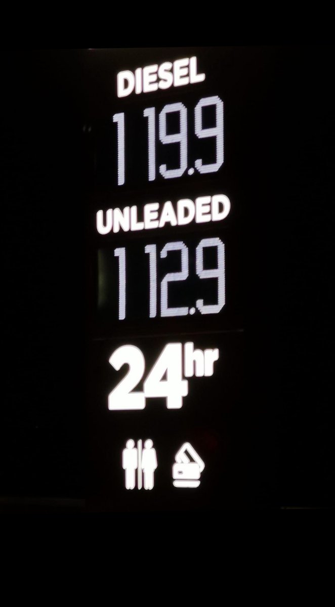 Creetown services tonight for 12 hours only, got to be one of the cheapest petrol stations in the Uk surely. 👀😯