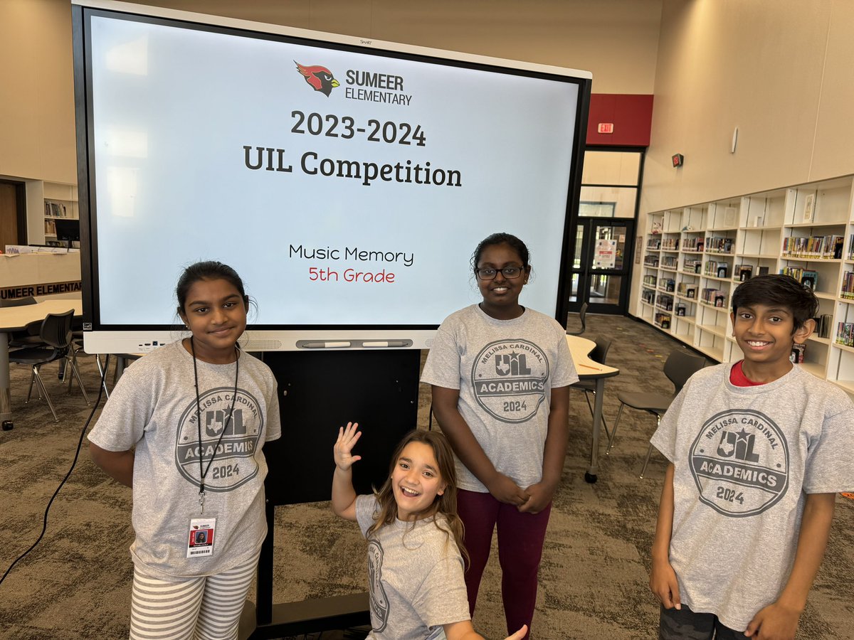 jeneckert11's tweet photo. More UIL competitions today #SumeerSoars https://t.co/UbhzwvXYDM