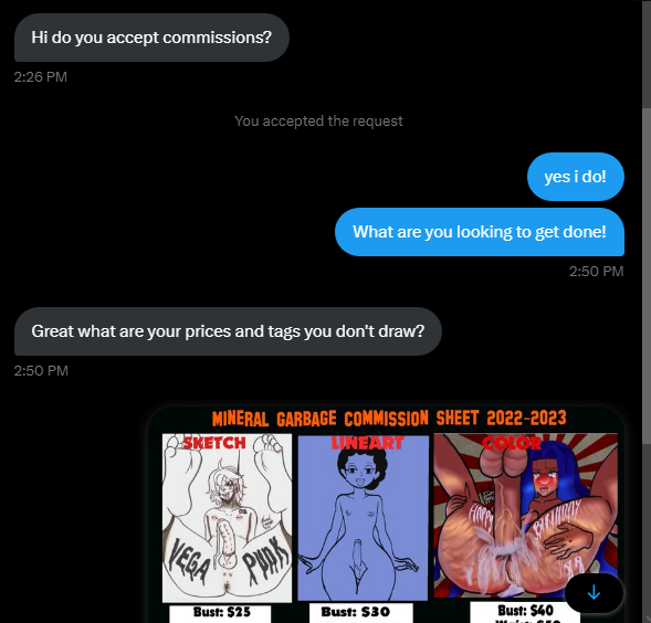MamaFuj0shi's tweet photo. This Commission inquiry encounter Tickled me lol
i guess he was mad i wouldn't draw his Crush as a mech tod without her consent lol https://t.co/1mjHh2RiHJ