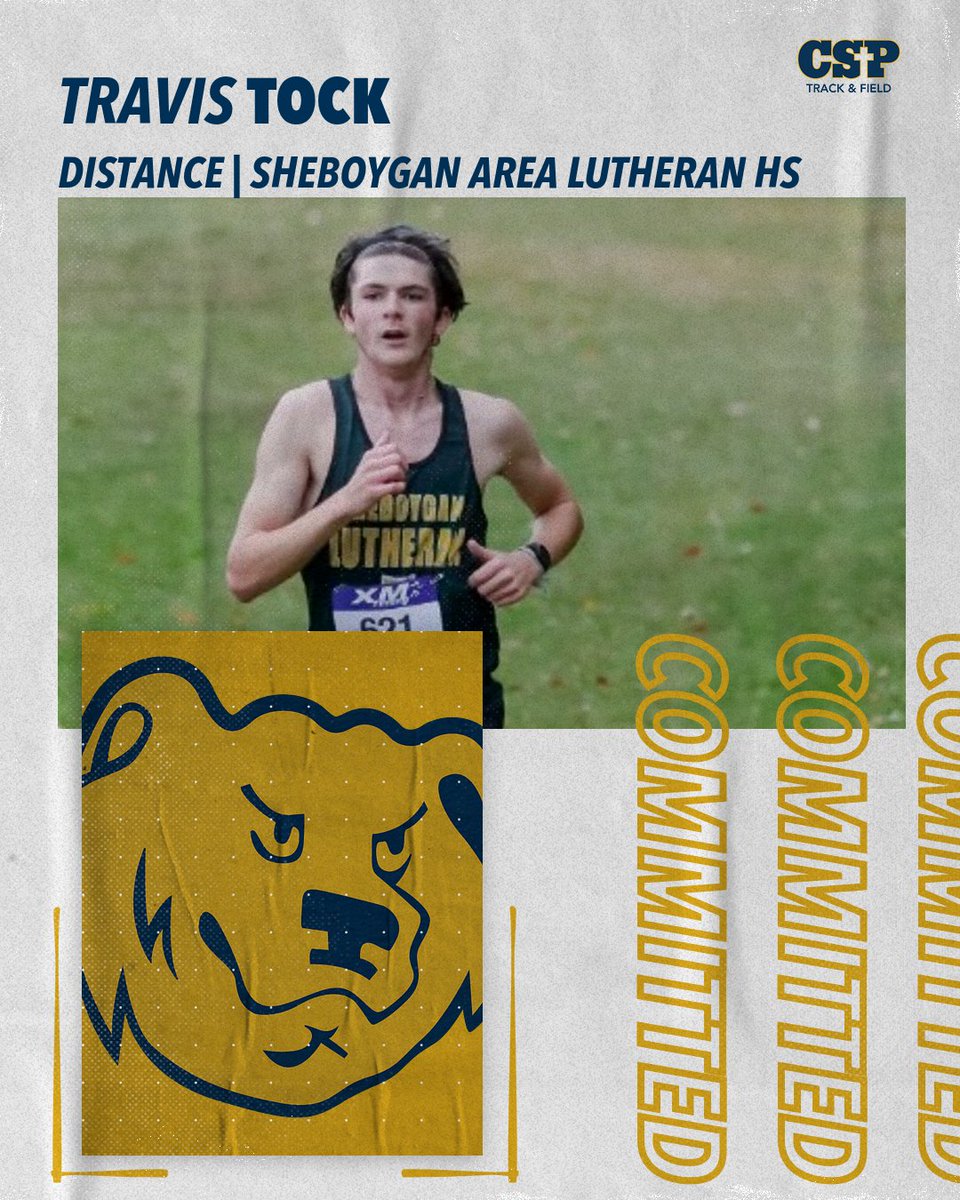 Let's welcome Travis Tock of Sheboygan Area Lutheran HS in Wisconsin! Travis will join the cross country and distance groups next fall!